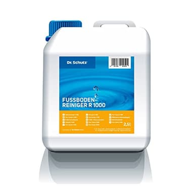 Dr. Schutz Fußbodenreiniger R 1000 2,5 L | streifenfreie Reinigung für PVC, CV, Linoleum, Kautschuk, Stein, Designboden und Parkett | Boden Reinigungsmittel | Bodenreiniger | Vinyl Bodenreiniger