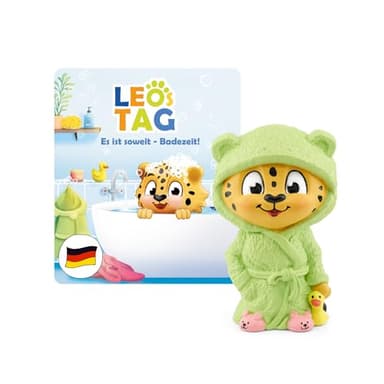 tonies Hörfiguren für Toniebox, Leos Tag – Es ist so weit – Badezeit!, Hörspiel mit Liedern für Kinder ab 3 Jahren, Spielzeit ca. 50 Minuten