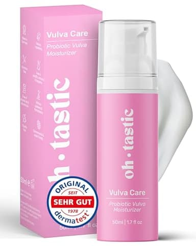 Natürliche Vaginal Creme gegen Scheidentrockenheit, Juckreiz & Irritationen im Intimbereich - Beruhigende Feuchtcreme mit Milchsäure & pH-Wert angepasst, Intimpflege Damen Wundcreme (50ml)