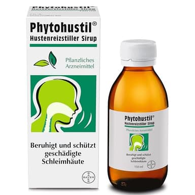 Phytohustil Hustenreizstiller Sirup, die pflanzliche Soforthilfe bei Reizhusten, entzündungshemmend und regenerierend, 150 ml
