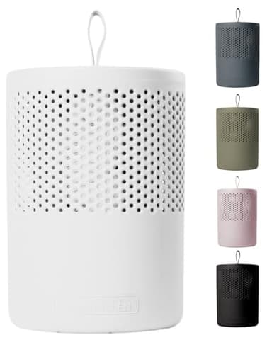 AbsoDry Luftentfeuchter ohne Strom bis 25m² - Inklusive Nachfüllpack - Aus recyceltem Kunststoff - Raumentfeuchter für Wohnzimmer, Badezimmer, Keller - Entfeuchter Wohnung - Dehumidifier - Weiß