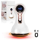 Shiptree Vibrastone Neuropathie, 5.0 Upgradet Gua-Schockwellen-Gerät, Mini Massagegerät mit 30 Vibration-Heizfunktion Kombination, Schmerzlinderung und Entspannung für Hände, Rücken, Füße, Weiß