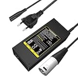 Labtec 42V 36V 2A E-Bike Ladegerät Ladekabel für 36V Akku mit 3pin XLR Stecker für Elektroroller Elektrischer Rollstuhl E-Bike Akkus, Ersatz für HP1202L3