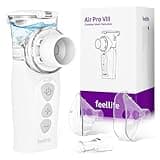 FEELLIFE Inhalationsgerät Kinder Inhalator Erwachsene Vernebler Inhaliergerät Baby Wiederaufladbarer Leiser Handinhalator Air Pro VIII mit AIMESH-Technologie für Kinder Erwachsene Baby