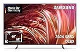 Samsung OLED 4K S85D Fernseher 77 Zoll, Samsung TV mit Neural Quantum 4K AI Gen2 Prozessor, OLED HDR, Contour Design, 4K Upscaling, Smart TV, KI TV, GQ77S85DAEXZG, Deutsches Modell [2024]