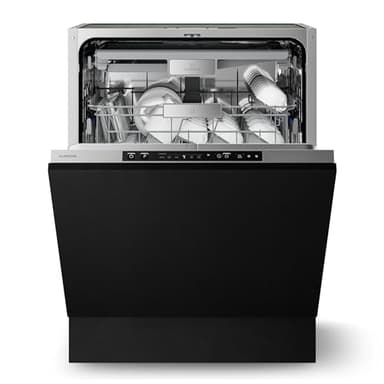 Klarstein Velaire Spülmaschine 60cm - Vollintegriert, 14 Plätze, 6 Programme, 42 dB, A Energieklasse, AquaStop, Einbauspülmaschine, Geschirrspüler
