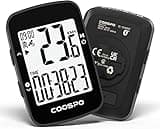 COOSPO BC26 GPS Fahrradcomputer Kabellos Bluetooth5.0/ ANT+, IP67 Wasserdichter Fahrrad Kilometerzähler Drahtlose Fahrradtacho Radcomputer 2,3 Zoll LCD mit Automatischer Hintergrundbeleuchtung