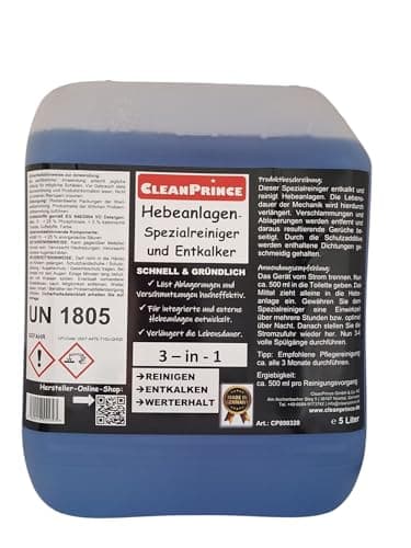 Hebeanlagenreiniger 5 Liter Kleinhebeanlagen Reiniger Konzentrat blau flüssig