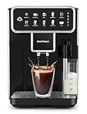 ChefRobot Kaffeevollautomat mit Touchscreen – Espressomaschine mit Milchaufschäumer, 4-stufiger Mahlgrad, 1,5 L Wassertank & Selbstreinigung – für Espresso, Cappuccino, Latte & Americano