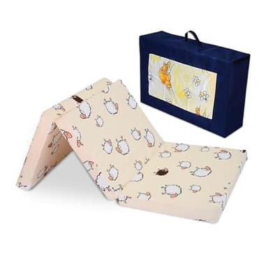 Best For Kids Matratze für das Reisebett 120 x 60 x 6 cm inkl.Transporttasche mit Kinder-Rollmatratze Kindermatratze in 4 Farben, Reisebettmatratze mit Tragetasche (Orange)