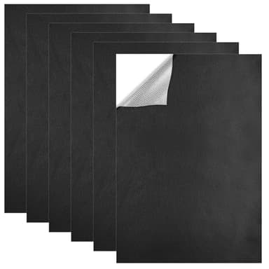 6 Stück Lederflicken Selbstklebend Schwarz 21x30cm Leder Reparatur Patch, Kunstleder Selbstklebend Lederflicken für Sofas Couch Autositze Möbel Reparatur, Leder Renovierung