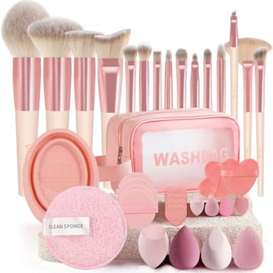 Start Makers Make-up-Pinsel, 31-teiliges Make-up-Set, multifunktional, mit Make-up-Pinsel, Foundation-Pinsel, Make-up-Pinsel-Set