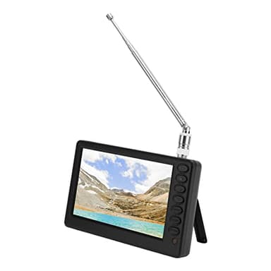 Tragbarer 5 Zoll Fernseher, Pocket Digital Car TV ISDB T konform, Unterstützung von Analog TV, Digital TV und ATV, Unterstützung von USB, TF Karte, HD Digital TV für Auto, Camping