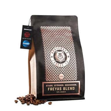 BERSERKER COFFEE - Freyas Blend, 500g - 100% Arabica Kaffeebohnen - sanft fruchtige Kaffeebohnen, milde Röstung - für Vollautomat, Filter, French Press & Siebträger - GANZE BOHNE