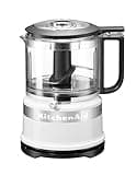 KitchenAid 5KFC3516EWH, Mini-Food-Processor, Großartig zum Hacken, Vorbereiten von Dressings und Saucen, weiß