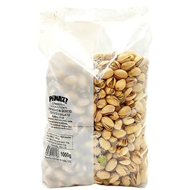 Oltresole - Geröstete und gesalzene Pistazien mit Schale 1 Kg - herzhafter Snack ideal für Aperitifs und Partys, ausgewählte Trockenfrüchte in der Schale
