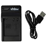 vhbw USB Akkuladegerät kompatibel mit Panasonic Lumix DMC-LX5, DMC-LX7, DMC-TZ10, DMC-TZ18, DMC-TZ20, DMC-TZ22 Digitalkamera, Camcorder - Ladeschale