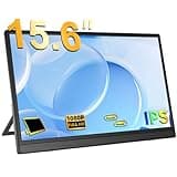 Newsoul Portable Monitor 15.6" Extrander Zweitbildschirm für Laptop mit Mini HDMI/USB Typ C/Dual-Lautsprecher/VESA/Smart Bracket FHD 1080p IPS Mattbildschirm Augenschonend für PC/Telefon/Switch/Xbo