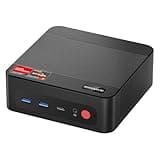 BOSGAME P4 Plus Dual 2,5G LAN Mini-PC, AMD Ryzen 7 5825U Prozessor (bis zu 4,5 GHz), Windows 11 Pro Mini-Computer, 16 GB DDR4 RAM, 512 GB PCIe3.0 SSD, Mini-Gaming-Desktop-PC, HDMI/WiFi/Bluetooth/WOL