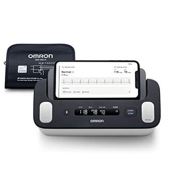 OMRON Complete - smartes Oberarm-Blutdruckmessgerät mit EKG-Funktion zur Blutdruckmessung und AFib (Vorhofflimmern)-Screening zu Hause | 22-42cm | klinisch validiert | mit Smartphone App