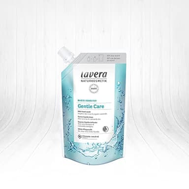 lavera Basis Sensitiv Gentle Care Nachfüllbeutel für die Handwäsche, Flüssigseife mit Bio-Aloe Vera und Bio-Kamille, milde Reinigung, geeignet für empfindliche und trockene Haut, pH-neutral,