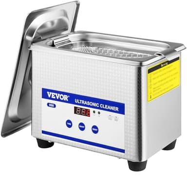 VEVOR Ultraschallreiniger, 800 ml, 35 W, professioneller Ultraschall-Reiniger aus Edelstahl, leistungsstarke Ultraschall-Reinigungsmaschine, 40 kHz Frequenz, mit LED-Display für Schmuck, Uhren,