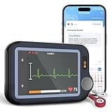CheckMe EKG Gerät für Zuhause Deutsch, 30s/60s/5min Multi-Messung Langzeit-EKG-Monitor, Bluetooth Smartphone App, Dual-User-Unterstützung, Mobiles EKG Gerät für PC-Software und Mac App