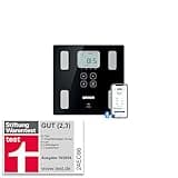 OMRON VIVA – die smarte Körperanalyse-Personenwaage, Stiftung Warentest „Gut“ 10/24, mit Bluetooth & App; misst Körperfett, Gewicht, Viszeralfett, Skelettmuskelmasse, Grundumsatz & BMI; für 4 Nutzer