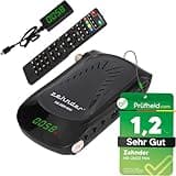 [ Test SEHR GUT, Note 1.2 *] Zehnder HX 2600 Mini Digital Sat Receiver mit Aufnahmefunktion, HD fähig, für Satellitenschüssel Satelliten Satellit TV Fernseher, mit HDMI & lernbare Fernbedienung