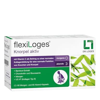 flexiLoges® Knorpel aktiv - 120 Kapseln - Abgestimmtes Nährstoffkonzept für eine gesunde Funktion der Gelenke