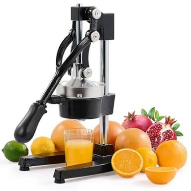 CO-Z Manuelle Saftpresse für Granatäpfel und Zitrusfrüchte aus Edelstahl, professionelle Handpresse für Orange, Zitrone und Obst