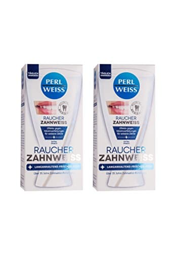 2x Perlweiss Raucher-Zahnweiss 50ml Gel sichtbar weissere Zähne