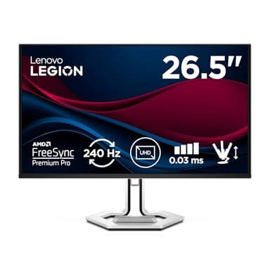 Lenovo Legion Pro 27UD-10 | 27" UHD OLED Gaming Monitor | 3840x2160 | 16:9 | 240Hz | 0.03ms Reaktionszeit | USB-C | DispleyPort | HDMI | USB-A | 3-seitig-Panel | TÜV Schutz | Standfuß Weiss | 6.3 kg