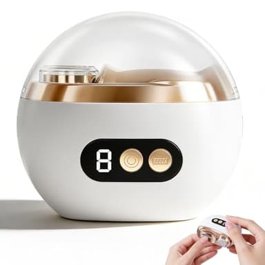 Elektrischer Nagelknipser, 2026 Upgrade 3 in 1 Elektrische Nagelfeile Nagelpolierer Automatischer Elektrische Nagelknipserr mit Licht Nagelfeile für Baby, Erwachsene und Senioren (Gold)