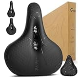 toptrek Fahrradsattel Herren Bequem mit Memory-Schaum, ergonomischen für Fahrrad Sattel, Fahrradsattel Damen Bequem Weich Gesteigertes Fahrgefühl, Sattel Fahrrad für Fahrrad, MTB, Gravel Bike, Ebike