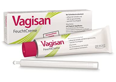 Vagisan FeuchtCreme 50 g I hormonfreie Intim-Creme gegen Scheidentrockenheit I lindert Brennen, Jucken und Schmerzen bedingt durch eine trockene Scheide I Scheidencreme gegen Schmerzen beim Sex