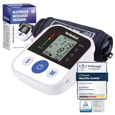 IEA Medical Blutdruckmessgerät Oberarm, Blutdruckmessgerät manuell, Blutdruckmessgerät, Bluthochdruck Messgerät