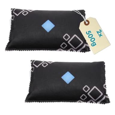 2er Set Auto Entfeuchter Kissen wiederverwendbar Auto Entfeuchter Extra Stark Luftentfeuchter Kissen 2 x 500 g Autoentfeuchter Feuchtigkeitskissen