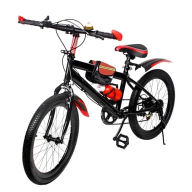 GDSKR Kinderfahrrad, 20 Zoll Mountainbike für Kinder, Doppelscheibenbremse Stadtfahrrad, 7 Gang Fahrrad für Jungen und Mädchen, mit Schutzblech, Kompassglocke, Tragfähigkeit 85KG, Von 8-13 Jahren