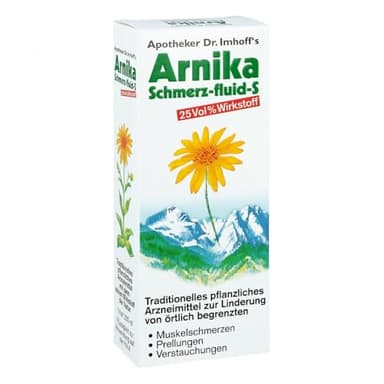 Apotheker Dr. Imhoffs Arnika Schmerz-fluid S: Hochkonzentriertes Arnika Fluid bei Muskelschmerzen, Prellungen, Verstauchungen – Schmerzlinderung für Erwachsene und Jugendliche ab 12 Jahren, 200 ml