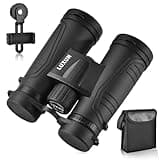 LUXUN 10x42 Fernglas für Erwachsene, HD Ferngläser für Jagd,Vogelbeobachtung und Wandern Safari, FMC-Linse Feldstecher mit Handy Adapter