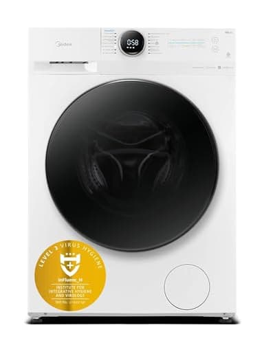 Midea MF200D86WB-14EAS Waschtrokner, 8/6kg Waschen/Trocknen, Inverter Mortor, 60 Min. Waschen und Trocknen, Steam Care, Turbo Wash, 48 cm tief, APP-Steuerung, AquaStop