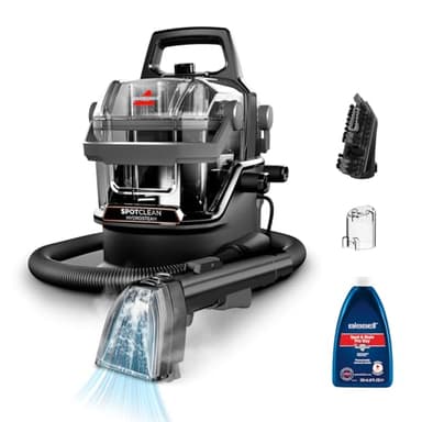 BISSELL SpotClean HydroSteam, Polsterreiniger Gerät, Teppichreiniger mit HydroSteam Technologie, Dampfreiniger, Nasssauger für Teppiche, Polster, Auto & Mehr, Leistungsstarker 1000W Motor, 3689N