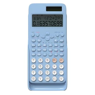 NEWYES Wissenschaftlicher Taschenrechner, 401 Funktionen 2 Line Display Schulrechner mit Schutztcase für Junior, Mittel und Student