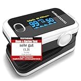 GRUNDIG Pulsoximeter Sauerstoffsättigung Oximeter TESTSIEGER - Hochpräzises Fingeroximeter Messgerät zur genauen Messung der Sauerstoff Sättigung im Blut - Finger Messgerät Pulsmesser