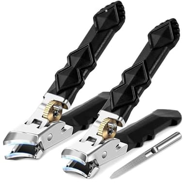 3 Stück Solymody Nagelexpert,Solymody Orthoclip,Nagelknipser Fußnägel,Nagelknipser,Schräger Knipser, Geschenk Edelstahl Nagel für tote Haut,Spritzschutz für Senioren für dicke Nägel