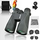 LUXUN 12x50 HD Fernglas für Erwachsene, Fernglas mit Smartphone Adapter Tragetasche, 20mm großes Okular Jagdfernglas mit FMC Beschichtung & Premium BAK4 Prismenobjektiv