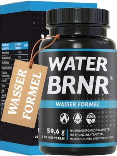 BRNR - Wasser Bindegewebe Komplex mit Kupfer und 5in1 Stoffwechsel Formel mit Vitamin B6, Brennnesselextrakt, Rosskastanienextrakt, 120 Kapseln