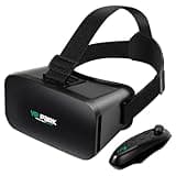 VR Brille für Handy, Virtual Reality Brille mit Bluetooth-Fernbedienung, 360° Drehung, Betrachtungswinkel 90-120 Grad, HD Anti-Blau Linsen 3D VR Brille für iPhone & Android 4,0-6,7 Zoll