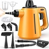 Dampfreiniger, 3,5 Bar Dampfdruck 380 ml 1050W Dampfreiniger Handgerät Für Böden Polstermöbel Fugen und Autos, Entfernt Schmutz und Fett, 10 Zubehörteilen